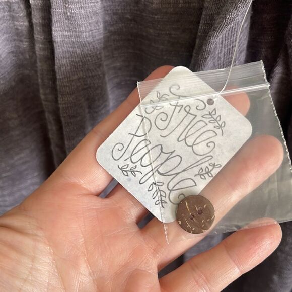 NWT Free People Long Sleeve Gray Maxi Cardigan Duster S - Picture 2 of 9